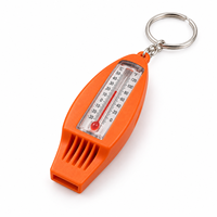 Sifflet d'extérieur 4-en-1 avec boussole et thermomètre, accessoire de signalisation portable pour la randonnée, le camping et les voyages