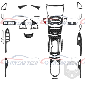 Pegatina Decorativa Interior de Fibra de Carbono para <span class=keywords><strong>Cadillac</strong></span> <span class=keywords><strong>CTS</strong></span> 2008-2013 - Product Image 2