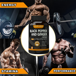 Cápsulas de jengibre y ajo a granel Precio Suplemento alimenticio a base de hierbas 550 mg Cápsulas de pimienta negra y jengibre - Product Image 5