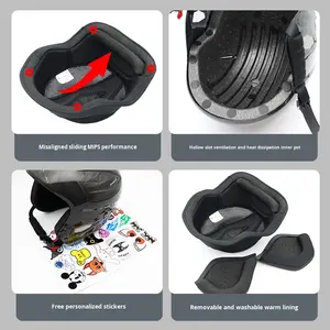 Casco de Esquí y Snowboard UCACO para Exteriores, Protección de Fibra de Carbono, Unisex, en Existencia - Product Image 4