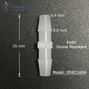 Konektor Selang Sambungan Lurus ZDVseal Polypropylene PVDF 1/8 3/16 1/4 Barb untuk Aplikasi Korosi Ozon - Product Image 4