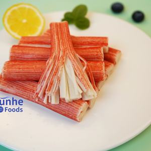Suministro al por mayor OEM: Palitos de imitación de cangrejo IQF congelados premium, dorados, semiblandos, listos para comer, en caja para Hot Pot/Steamboat - Product Image 2