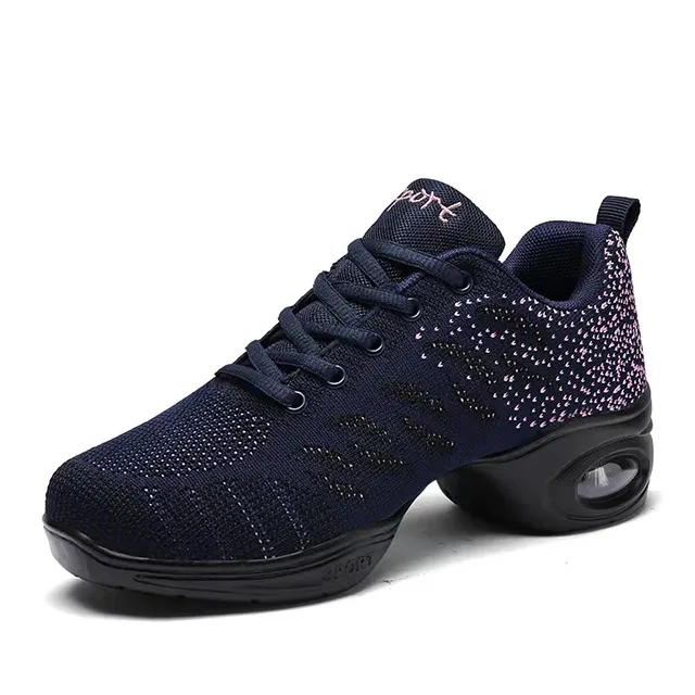 Offre Spéciale sport caractéristique semelle extérieure souple souffle chaussures de danse baskets pour femme pratique chaussures danse moderne Jazz chaussures