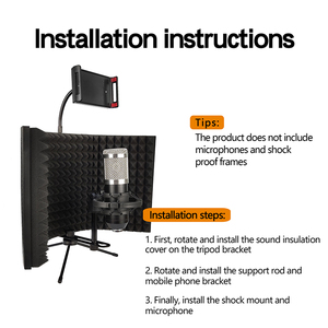 Équipement Musical pour <span class=keywords><strong>Kit</strong></span> Home Studio Compatible avec <span class=keywords><strong>Blue</strong></span> <span class=keywords><strong>Yeti</strong></span> et Tout Microphone Condensateur pour Enregistrement - Product Image 6