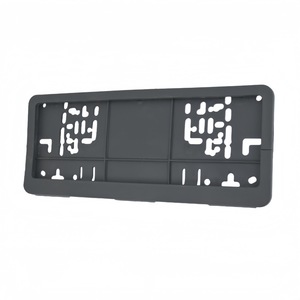 Porta Targa Auto in Plastica Nera Stile Italiano Europeo - Product Image 3