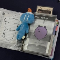 Carpeta de documentos Xiaohongshu A7 del mismo estilo, organizador multifuncional, diseño inspirado en Instagram, cuaderno portátil