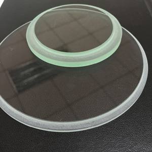 Verre trempé ultra-clair gravé finement de feuille épaisse en verre d'étape circulaire pour des appareils d'éclairage - Product Image 1