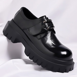 2026 Men's Formal Leather Shoes Anti-Slip Breathable British Style All-Match Thick Sole Trendy Shoes One Piece <b>Dropshipping</b> - Product Image 4