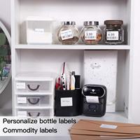 Stiker kode batang perekat portabel Logo M110 Thermal Mini nama Label stiker Label mesin Printer Thermal Printer warna untuk stiker