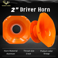 Vander haut-parleur haut-parleur en aluminium Orange mince corne de haut-parleur professionnel pour pilote de compression
