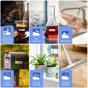 Nastro Adesivo Compatibile Puty 12mm per Etichette, Nero Trasparente TZE-131, Nastro Laminato Medico per Etichette e Codici a Barre per Stampanti - Product Image 3