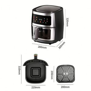 Nouvelle friteuse à air 8L 2024, friteuse électrique numérique multifonctionnelle avec fenêtre de visualisation - Product Image 6