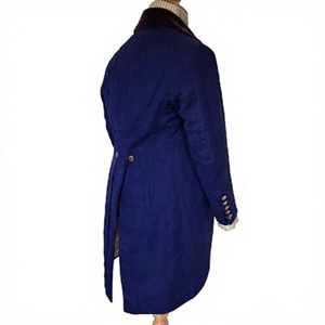 Dark Blue <b>Tailcoat</b> Men's Formal Historical Outdoor Uniform Show Longline Button Front Eventwear - Product Image 5