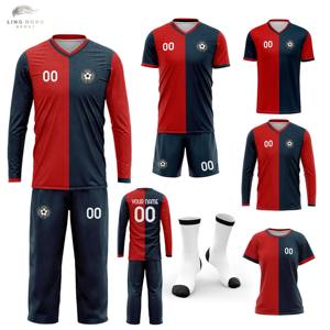 OEMカスタムプリントサッカーユニフォームデザインスポーツウェアサプライヤー通気性速乾サマージャージサッカー上下セットショートパンツ - Product Image 1