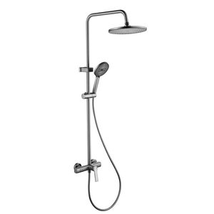 Set Doccia in Ottone con Soffione a Pioggia e Doccetta a Mano, Sistema Doccia a Parete per Ristrutturazione Bagno Appartamento - Product Image 6