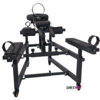 GREENEE Paar-Kniesessel Liebesstuhl Möbel Masturbationsmaschine BDSM Bondage Handschellen Metall Eisen Sexspielzeug für Frauen Männer