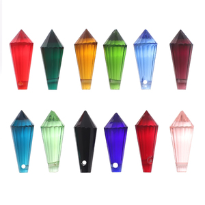 Zhubi Vente en gros Perles en cristal en forme de goutte 8x20MM pour la fabrication de bijoux, perles en verre émaillé, perles en cristal Lampwork, pendentif, lustre - Product Image 5