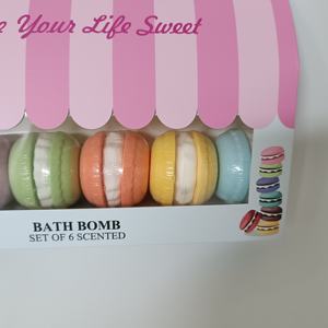 Bombas de Baño Coloridas con Forma de Hamburguesa Pequeña, 100% Ingredientes Naturales, Set de Regalo de 6 Unidades, Efervescentes para Baño, Venta al por Mayor, Cumple con MSDS - Product Image 5
