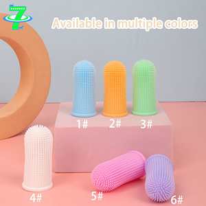 Umwelt freundliche 360-Grad-Silikon-Haustier-Finger-Zahnbürste Grenz überschreitende Mund reinigungs abdeckung für Hunde und Katzen - Product Image 5