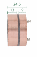 Support de balais de charbons pour anneau collecteur (dimensions : 41.8*25.5 / 24.5*13*9X 2 anneaux), pour assemblages de collecteurs à anneaux.