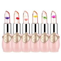 Fleur Gelée Rouge À Lèvres Nutritif Température Couleur Changeante Magique Rouge À Lèvres Saveur De Pêche Baume À Lèvres
