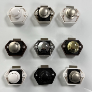 Mini 20Mm Keyless Push Lock Knop Concurrerende Prijs Vernikkelde Zinklegering Rv Lade Latch Voor Camper Caravan Boot Motorhome - Product Image 2