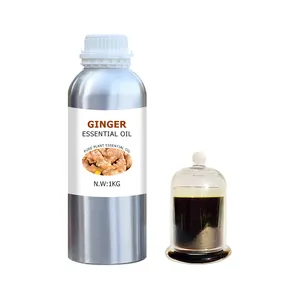 Échantillon gratuit Huile essentielle de gingembre 100 pure Produits de soins de la peau naturels biologiques pour les soins capillaires et la fabrication de bougies aromatiques pour la peau OEM ODM