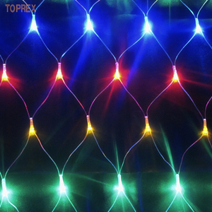 Toprex cổ tích trang trí nội thất không thấm nước <span class=keywords><strong>LED</strong></span> <span class=keywords><strong>String</strong></span> ánh sáng dài Lưới Đánh Cá malla Red Luces de navidad IP65 nhựa cho ngoài trời giáng sinh - Product Image 2
