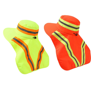 Sombrero DE SEGURIDAD reflectante grande para exteriores con cara de ala ancha y protección UV para pescadores - Product Image 1