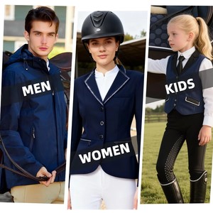 Women's Moisture-Wicking Lightweight Long Sleeve Equestrian Training Shirt 1/4 <b>Zip</b> Stand Collar Breathable Stretch Horse Riding - Product Image 3