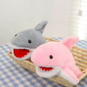 ตุ๊กตาฉลามน้อยหิวโหยสำหรับเด็ก สามารถเปิดปากได้ ตุ๊กตาหุ่นมือ ตุ๊กตาผ้าพลัฌ - Product Image 6
