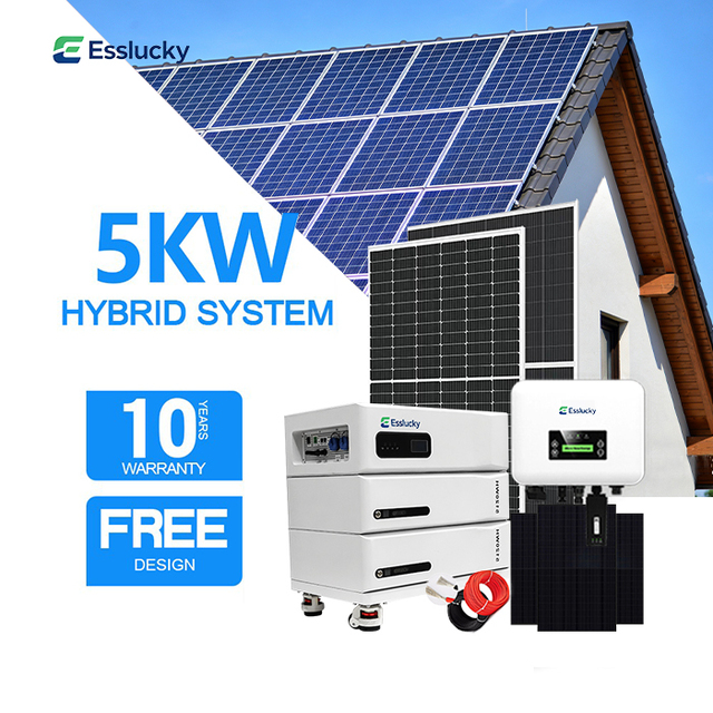 2kw 3kw 4kw 5kw Hybrid Off Grid Solar Power System Solar Panel Power Pv System For Home
