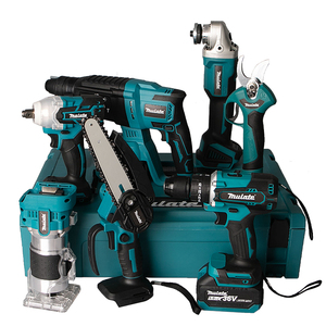 Nhà Máy Bán Hàng Trực Tiếp Không Chổi Than Pin Lithium Thiết Lập Không Dây Khoan Cờ Lê Góc Máy Xay Điện Búa Điện Công Cụ Thiết Lập - Product Image 6