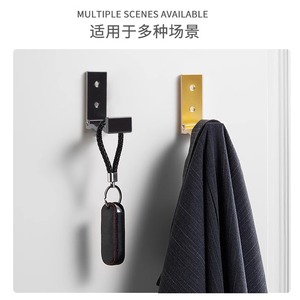 Aluminum Foldable Wall Hook Self Adhesive For Door Back Wall Mounting Clothing Storage - Product Image 1