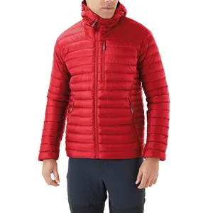 Xianghong CONMR, telas de nailon Premium, textiles reciclados para chaqueta acolchada personalizada, chaqueta acolchada bordada para hombre, plumón de ganso