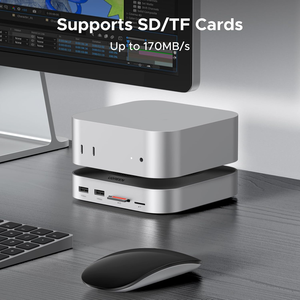 Station d'accueil USB <span class=keywords><strong>UGREEN</strong></span> 10 en 1 avec hub DP, boîtier SSD <span class=keywords><strong>M</strong></span>.<span class=keywords><strong>2</strong></span> NVMe, 4K 144Hz, USB 10G, USB A/C, SD/TF, audio pour Mac Mini M4 - Product Image 3