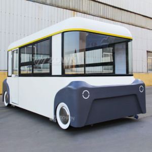 Eye-Catching Fiberglass Mobile Food Unit Compact Food Vendor Charming Food <b>Cart</b> <b>Wheels</b> Mini Food Truck Burger Ice Snack Food - Product Image 2