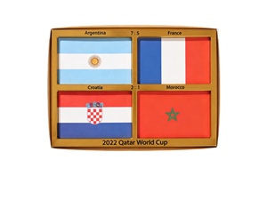 Banderas Deportivas Personalizables de los 4 Mejores Equipos <span class=keywords><strong>del</strong></span> Campeonato <span class=keywords><strong>Mundial</strong></span> de Fútbol, Regalo CS Premium, Banderas de Países Impresas en PET, Duraderas y Elegantes - Product Image 1