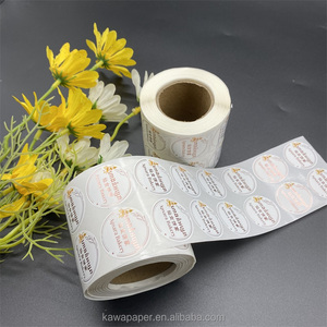 Tùy Chỉnh Thiết Kế Logo Bạc Vàng Rose Gold Foil In Ấn Giấy Dán Nhãn In - Product Image 2