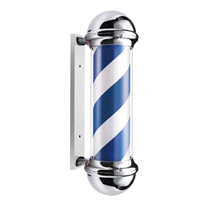Salon de coiffure professionnel coiffeur lumière lumière tenture murale barbier lumière rotative mode barbier pôle - Product Image 1
