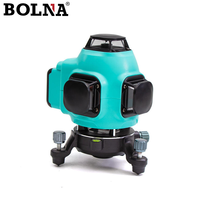 Niveau laser vert BOLNA industriel OEM à rayons infrarouges rotatifs 4D, auto-nivelant, 360 degrés, horizontal et vertical, 16 lignes