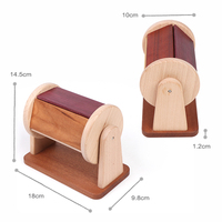 Jouets éducatifs de haute qualité en bois massif, tambour textile rotatif, cadeaux de luxe haut de gamme pour enfants