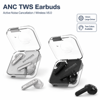 Audífonos Inalámbricos Intrauditivos ANC ENC V6.0 TWS con Chip JL7003, Controlador Dinámico de 13 mm, Baja Latencia, Sonido Estéreo de Alta Fidelidad
