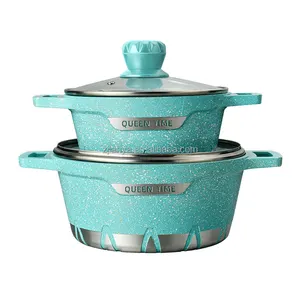 Popular Cookware Set Aluminum Custom Cookware Sets Nonstick Die-casting Kitchenware Pots