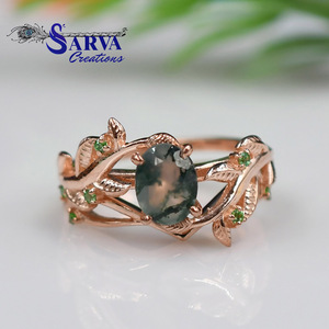 Nouvelle bague de conception ovale personnalisée en argent sterling 925 Bijoux fins Bague personnalisée Fabricant de bijoux Sarva Creation Jaipur - Product Image 1