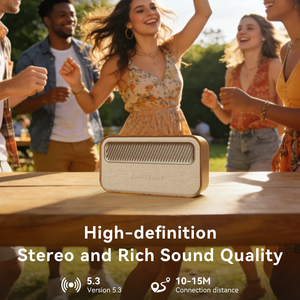 KUANGXIANG K16 Vintage Immersive <strong>Speaker</strong> Hands-free Calling <strong>Speaker</strong> Powerful <strong>Speaker</strong> with <strong>Voice</strong> <strong>Assistant</strong>, TF Card Playback - Product Image 1