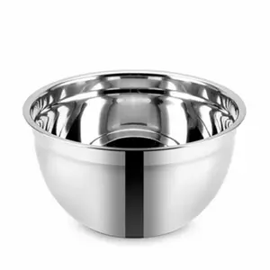 Factory Directly Sell Salad Bowl Stainless Steel Mixing Basin With Lid Personalized Salad Bowl Deep Mixing Bowl