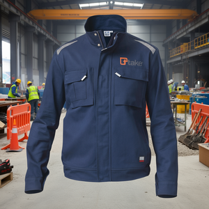 เสื้อแจ็คเก็ตทำงานแบบปกติ สีน้ำเงิน ไซส์ M สำหรับงานนิรภัย - Product Image 3