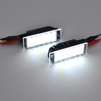 Feux de plaque d'immatriculation clignotants à LED pour Renault Megane 3 Clio Laguna 2 Megane 3 Twingo Master Vel Satis, 1 paire