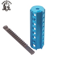 Piston bleu en acier plein ou en aluminium à dents partielles Hot MA 14 compatible avec la boîte de vitesses AEG Ver. 2/3 pour les accessoires de chasse